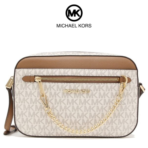 michael kors white sling bolsa