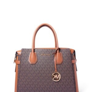 Bolsa Michael Kors Mercer Belted Marrom