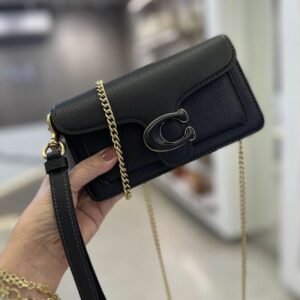 Bolsa Coach Tabby Chain 19 Black